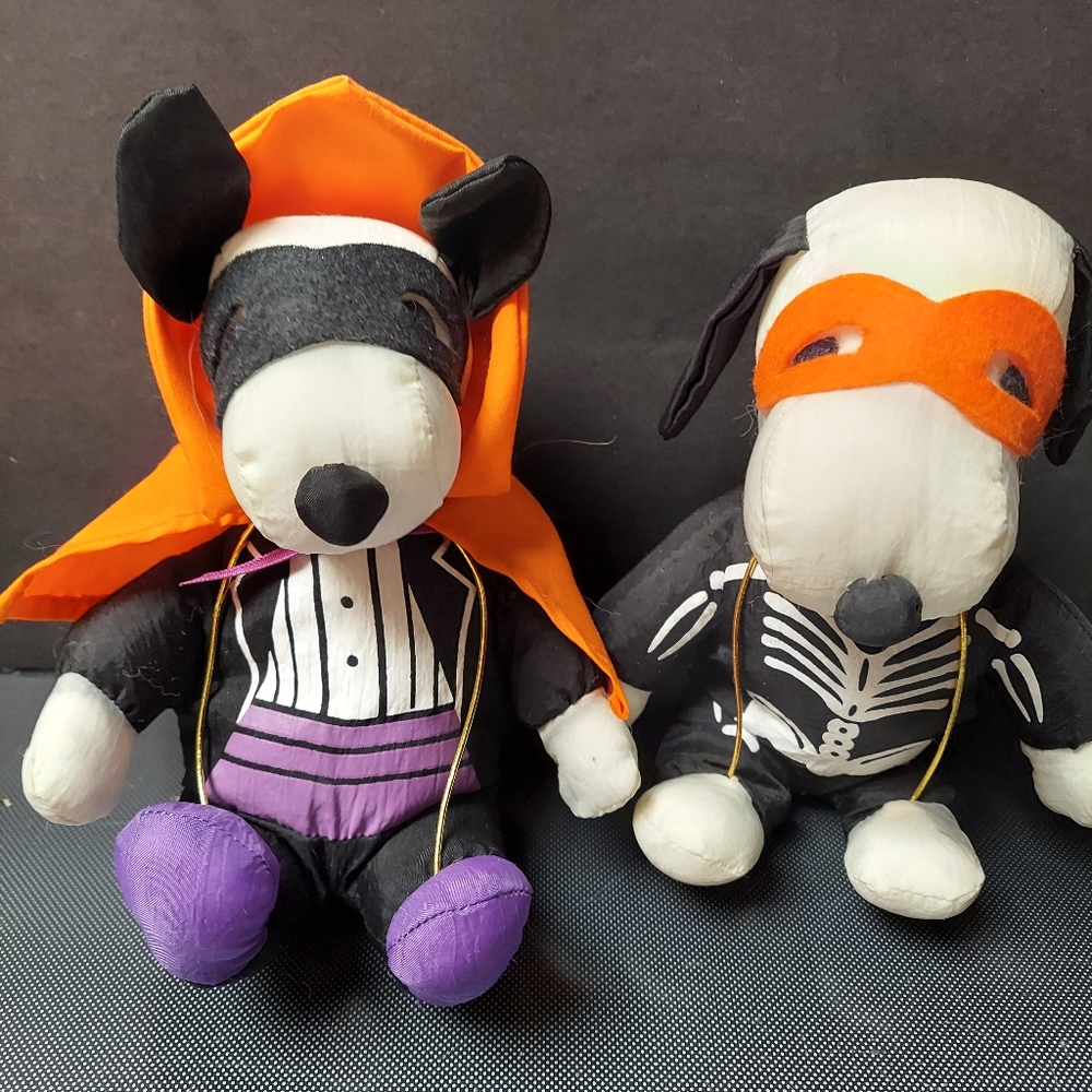 Snoopy and friend ready for trick or treat